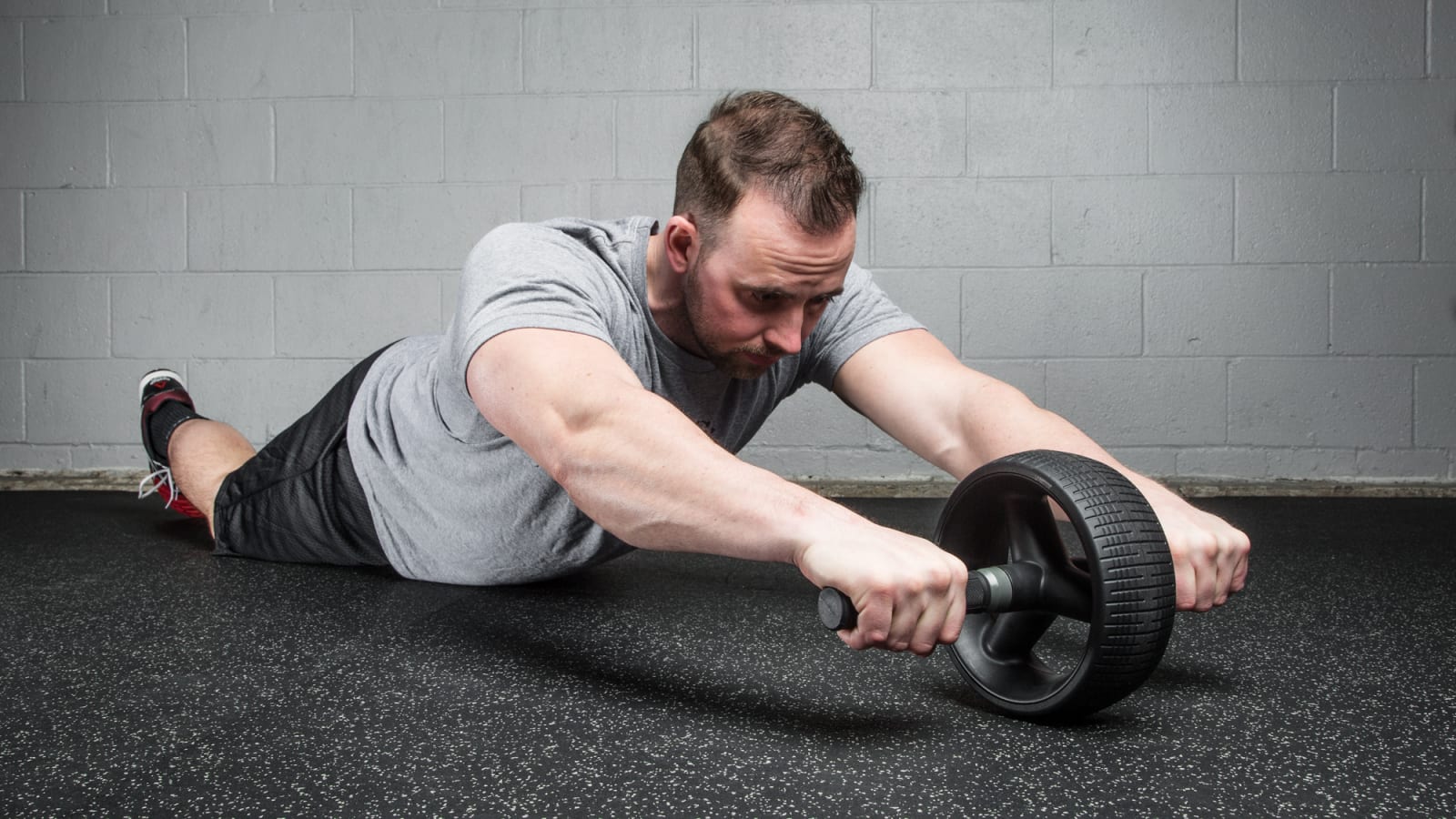 Black Ab Roller Wheel | Rogue Fitness
